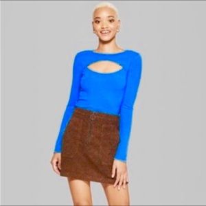Vibrant Cutout Top Sz S